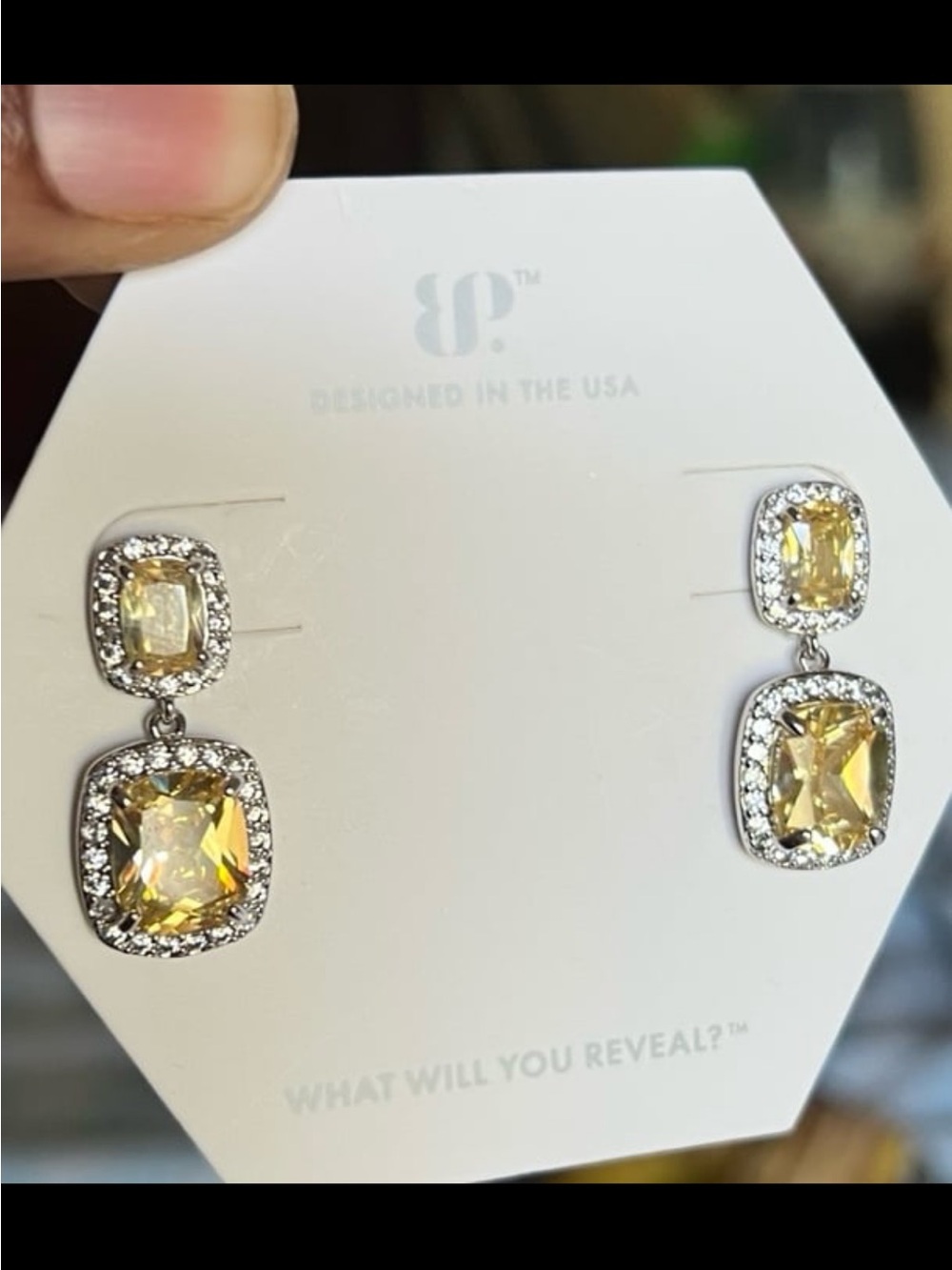 Can’t stop fate RBP lemon cubic zirconia rhodium plating new